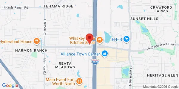 Map of 2801 Heritage Trace Pkwy Ste 2829 Fort Worth, TX 76177