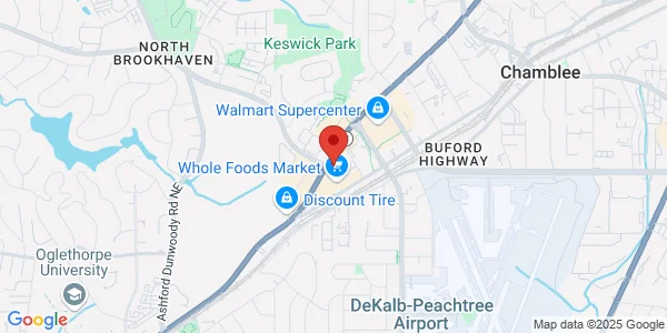 Map of 5001 Peachtree Blvd Ste 110 Chamblee, GA 30341