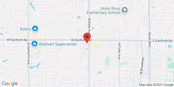Map of 1221 N Kelly Ave Edmond, OK 73003