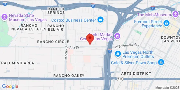 Map of 400 Shadow Ln Ste 106 Las Vegas, NV 89106