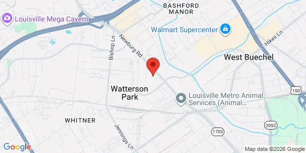 Map of 3430 Newburg Rd Louisville, KY 40218