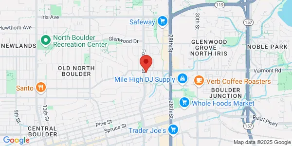 Map of 2880 Folsom St Ste 100 Boulder, CO 80304
