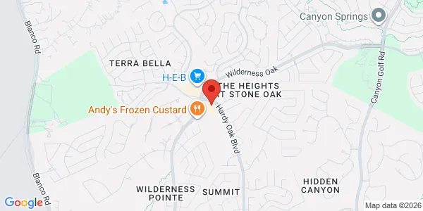Map of 23511 Hardy Oak Blvd San Antonio, TX 78258