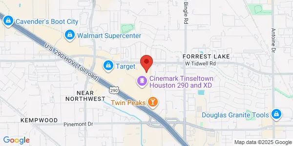 Map of 5635 NW Central Dr Ste E109 Houston, TX 77092