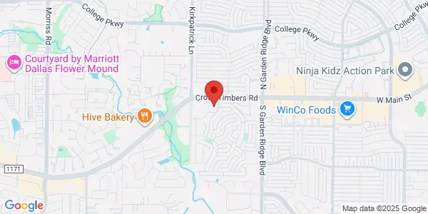 Map of 1001 Cross Timbers Rd Ste 1020 Flower Mound, TX 75028