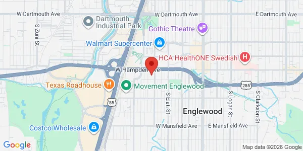 Map of 750 W Hampden Ave Ste 501 Englewood, CO 80110