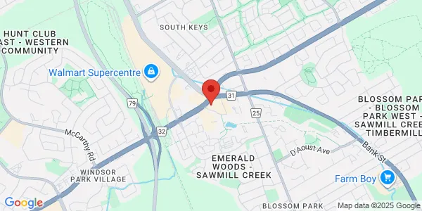 Map of 105-2446 Bank Street Ottawa, ON K1V 1A4 Canada