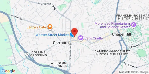 Map of 200 N Greensboro St Ste C-7 Carrboro, NC 27510