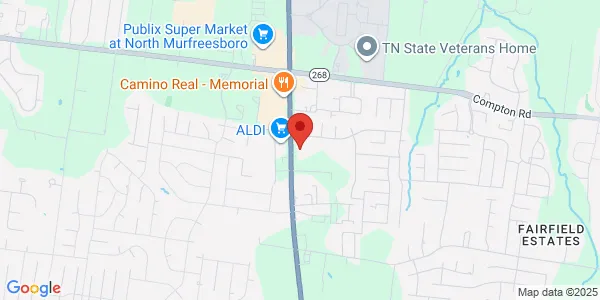 Map of 3266 Memorial Blvd Ste F Murfreesboro, TN 37129