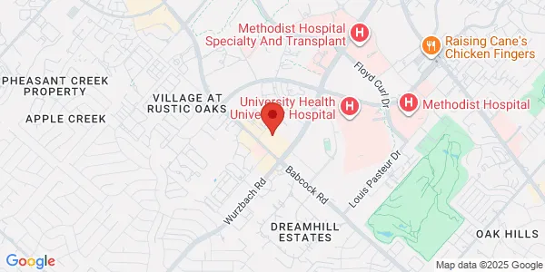 Map of 2425 Babcock Rd Ste110 San Antonio, TX 78229