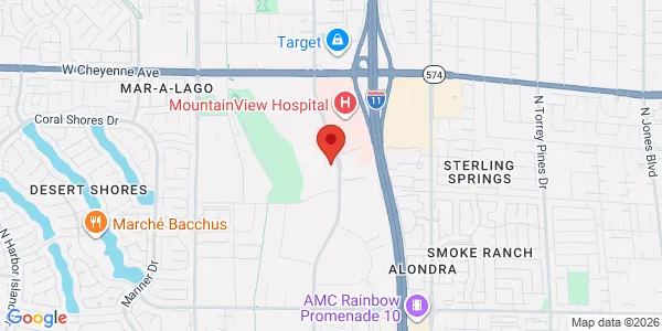 Map of 2851 N Tenaya Way Ste 100 Las Vegas, NV 89128