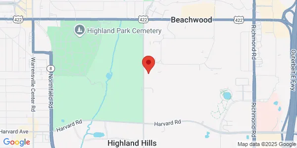 Map of 3789B S Green Rd Beachwood, OH 44122