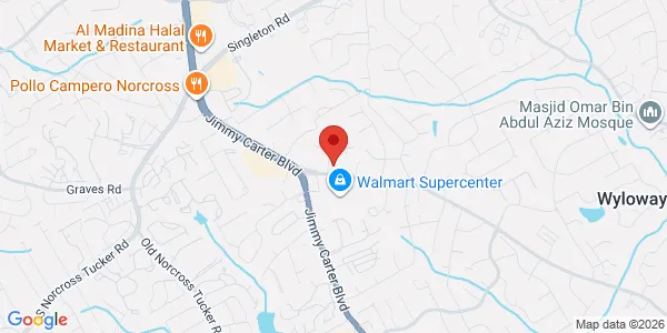 Map of 1175 Commercial Ct Norcross, GA 30093