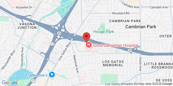 Map of 2425 Samaritan Dr San Jose, CA 95124