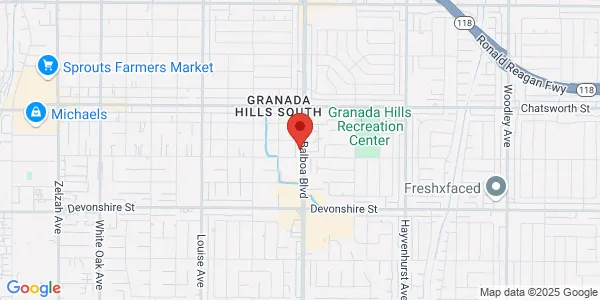 Map of 10515 Balboa Blvd Ste 240 Granada Hills, CA 91344