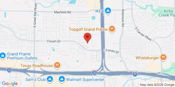 Map of 5204 S Hwy 360 Ste 400 Grand Prairie, TX 75052
