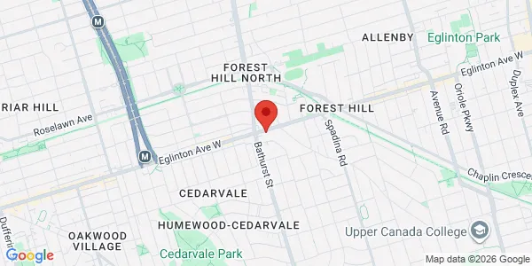 Map of 801 Eglinton Avenue W Toronto, ON M5N 1E3 Canada