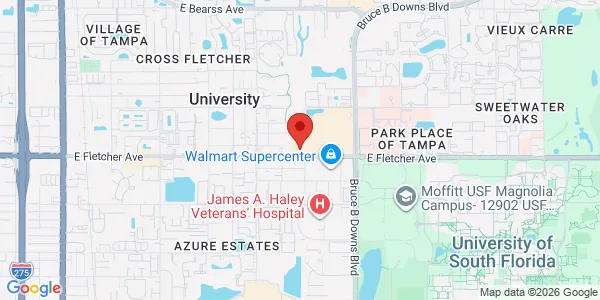Map of 2330 E Fletcher Ave Tampa, FL 33612