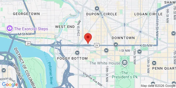 Map of 2121 K St NW Washington, DC 20037