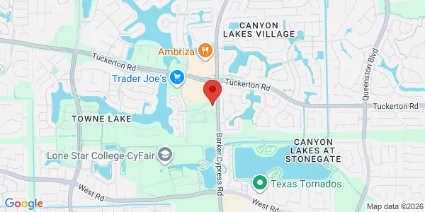 Map of 9645 Barker Cypress Rd Cypress, TX 77433