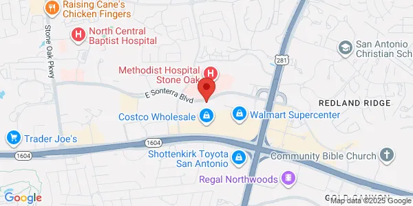 Map of 1202 East Sonterra Blvd Ste 301 San Antonio, TX 78258