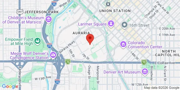 Map of 955 Lawrence St Ste 150 Denver, CO 80204