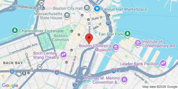 Map of 100 Summer St Boston, MA 02110