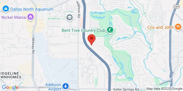 Map of 16980 Dallas Pkwy Ste 200 Dallas, TX 75248