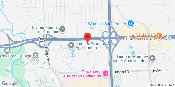 Map of 5500 Auto Club Dr Dearborn, MI 48126
