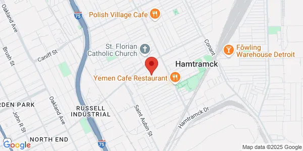 Map of 9100 Brombach St Henry Ford Health System Hamtramck, MI 48212