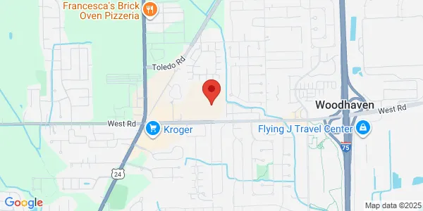Map of 23050 West Rd Brownstown Charter Township, MI 48183