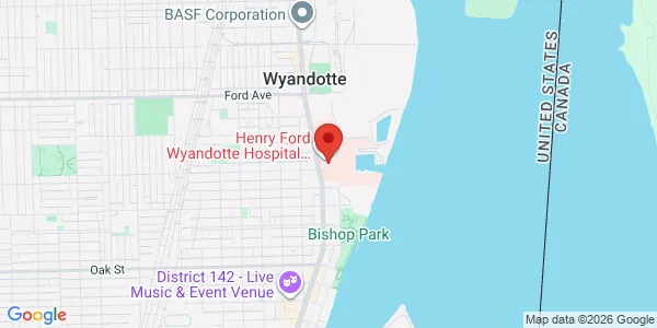 Map of 2333 Biddle Ave Wyandotte, MI 48192