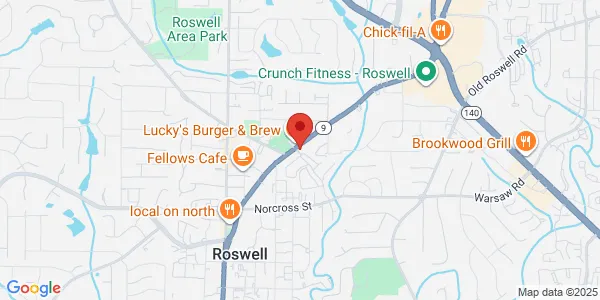 Map of 1137 Alpharetta St Roswell, GA 30075