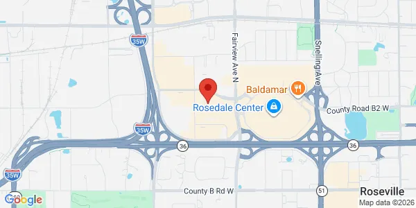 Map of 2401 Fairview Ave N Ste 145 Roseville, MN 55113