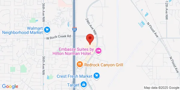 Map of 2200 24th Ave NW Norman, OK 73069