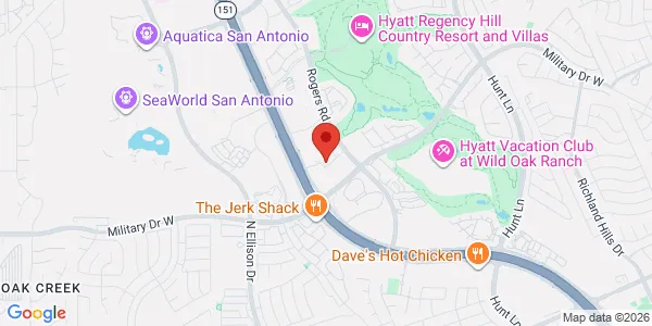 Map of 10423 State Hwy 151 Ste 105 San Antonio, TX 78251