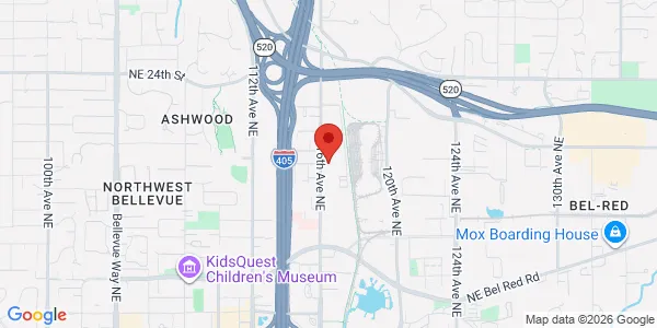 Map of 1900 116th Ave NE Ste 200 Bellevue, WA 98004