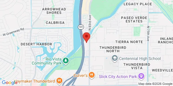 Map of 15000 N 83rd Ave Ste 200 Peoria, AZ 85381
