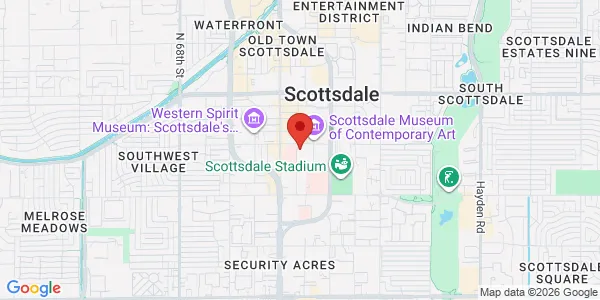 Map of 7301 E 2nd St Ste 102 Scottsdale, AZ 85251