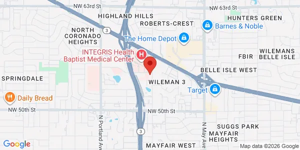 Map of 3300 NW 56th St Oklahoma City, OK 73112