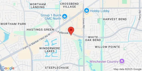 Map of 11301 Fallbrook Dr Ste 102 Houston, TX 77065