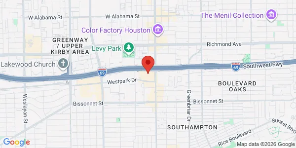 Map of 2615 Southwest Fwy Ste 110 Houston, TX 77098