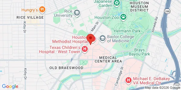 Map of 6565 Fannin St Houston, TX 77030