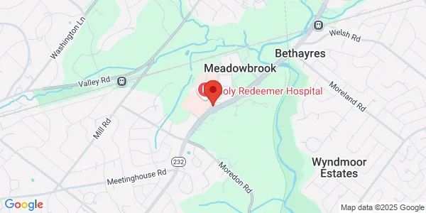 Map of 1650 Huntingdon Pike Ste 256 Meadowbrook, PA 19006