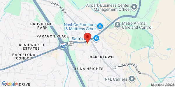 Map of 321B Harding Pl Nashville, TN 37211
