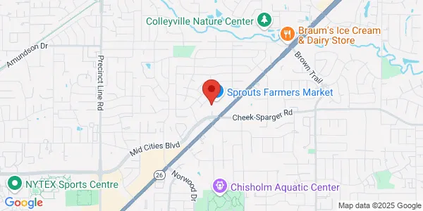 Map of 330 Grapevine Hwy Hurst, TX 76054
