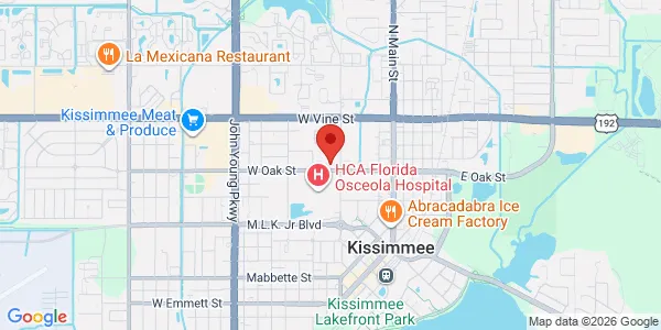 Map of 431 W Oak St Kissimmee, FL 34741