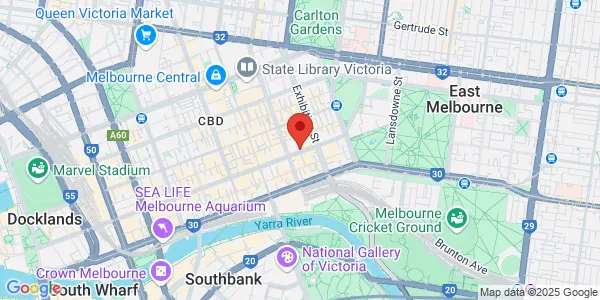 Map of 101 Collins St Level 27 Melbourne Victoria 3000 Australia