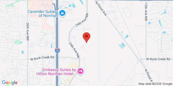 Map of 2701 Corporate Centre Dr Norman, OK 73069