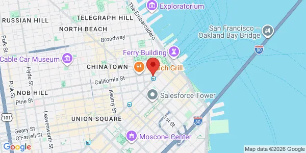 Map of One California Street Ste 2300 San Francisco, CA 94111